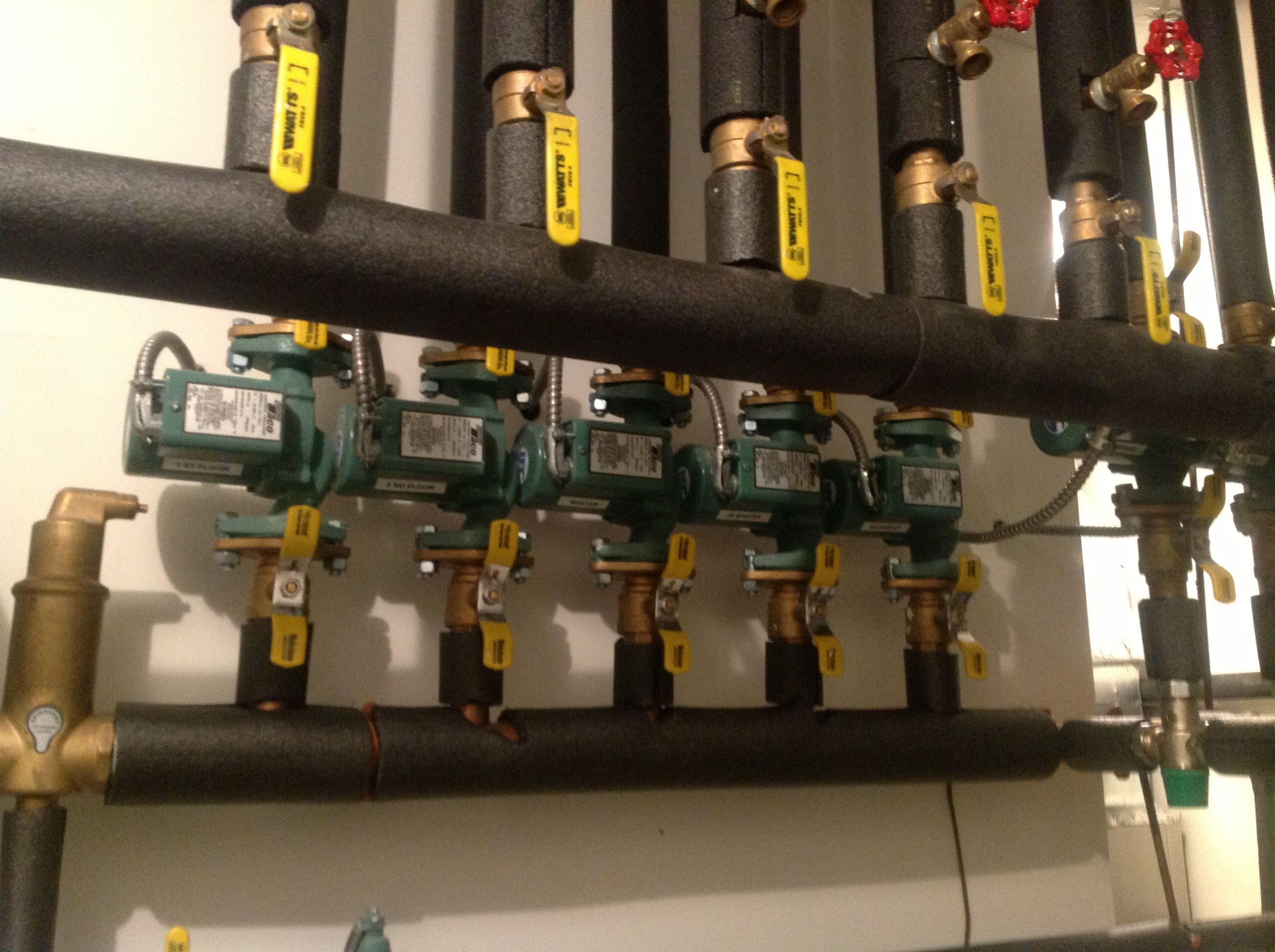 Water loops being individually reset at a residence in the Hamptons(NY)